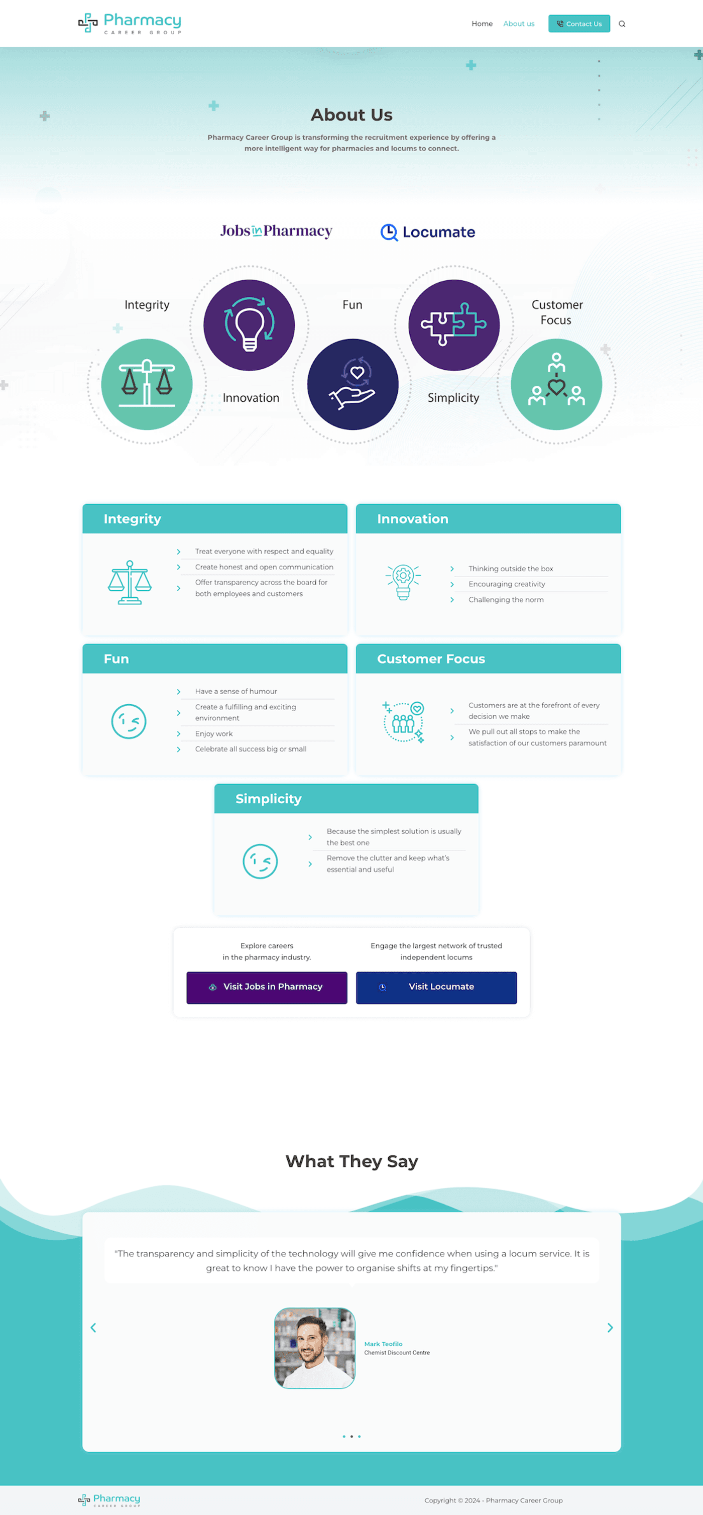 Pharmacy Career Group — full page