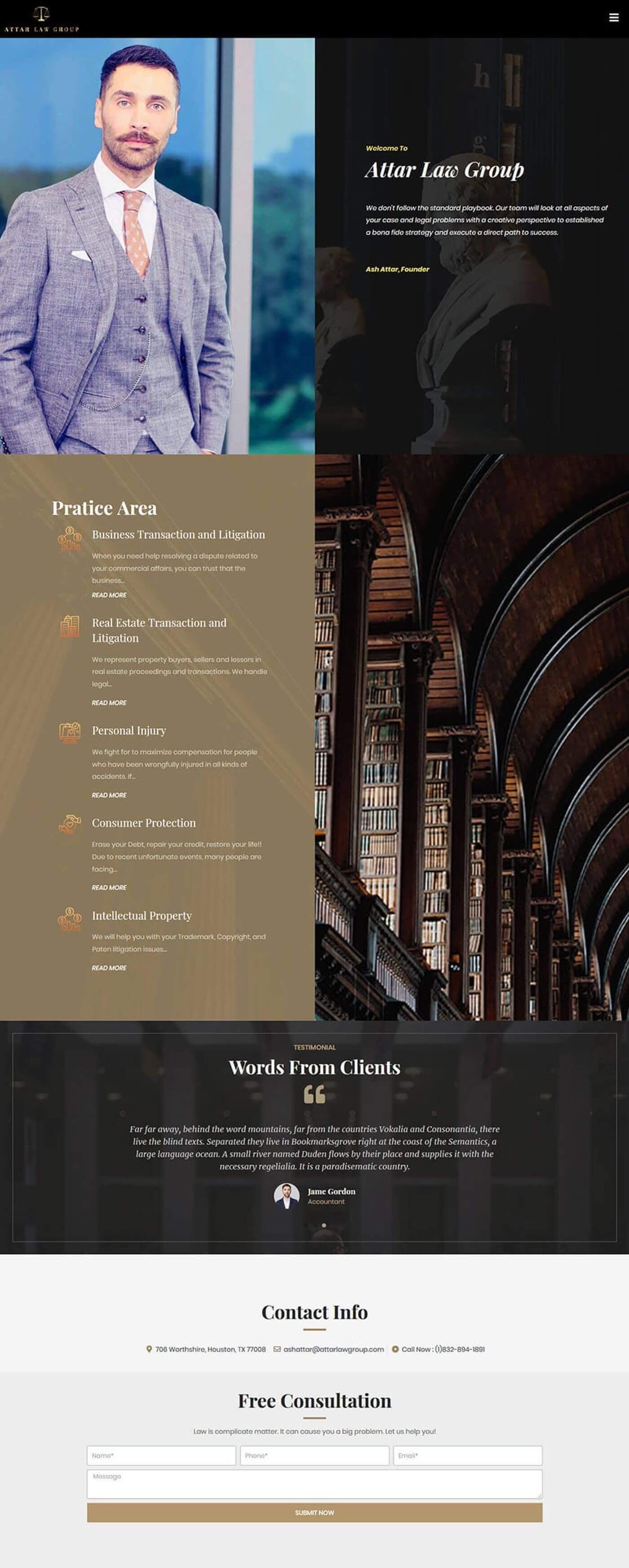 Attar Law Group — full page