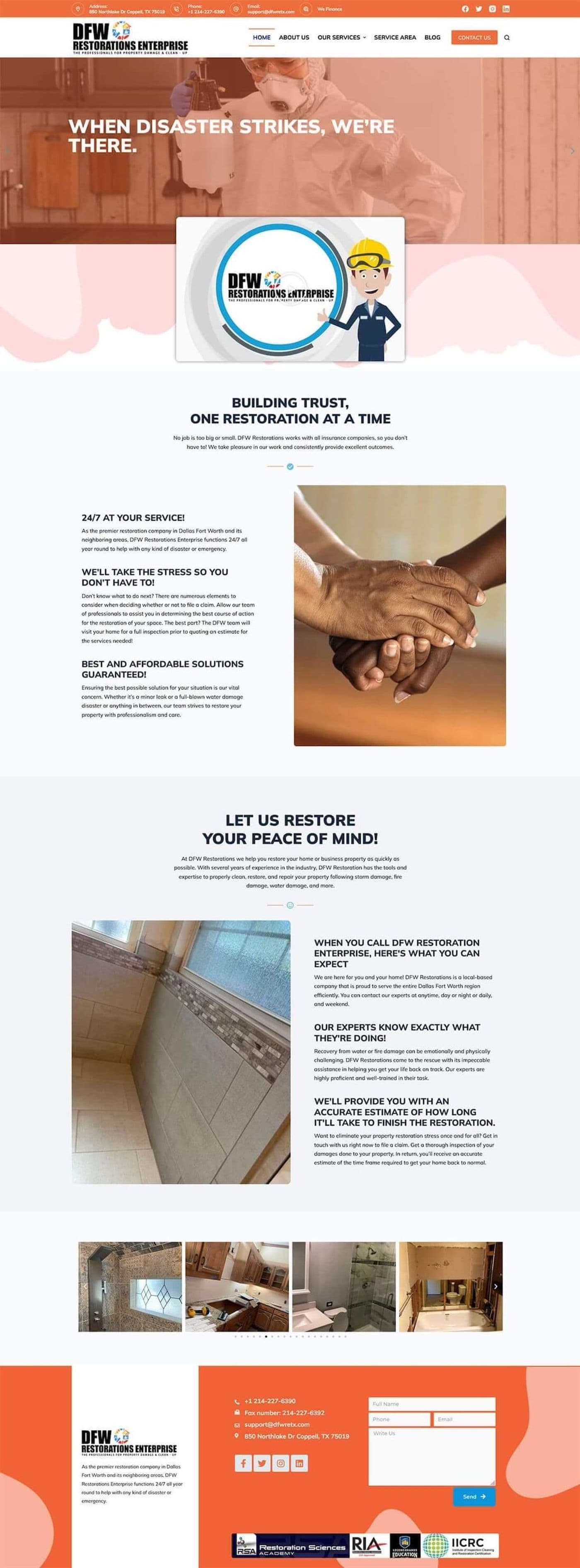 DFW Restorations — full page