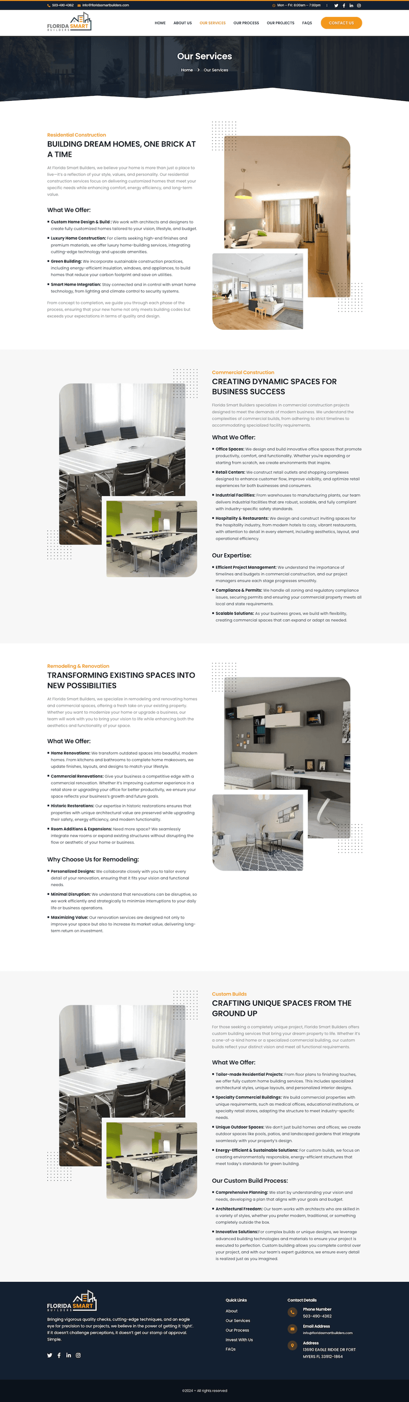 Florida Smart Builders — full page