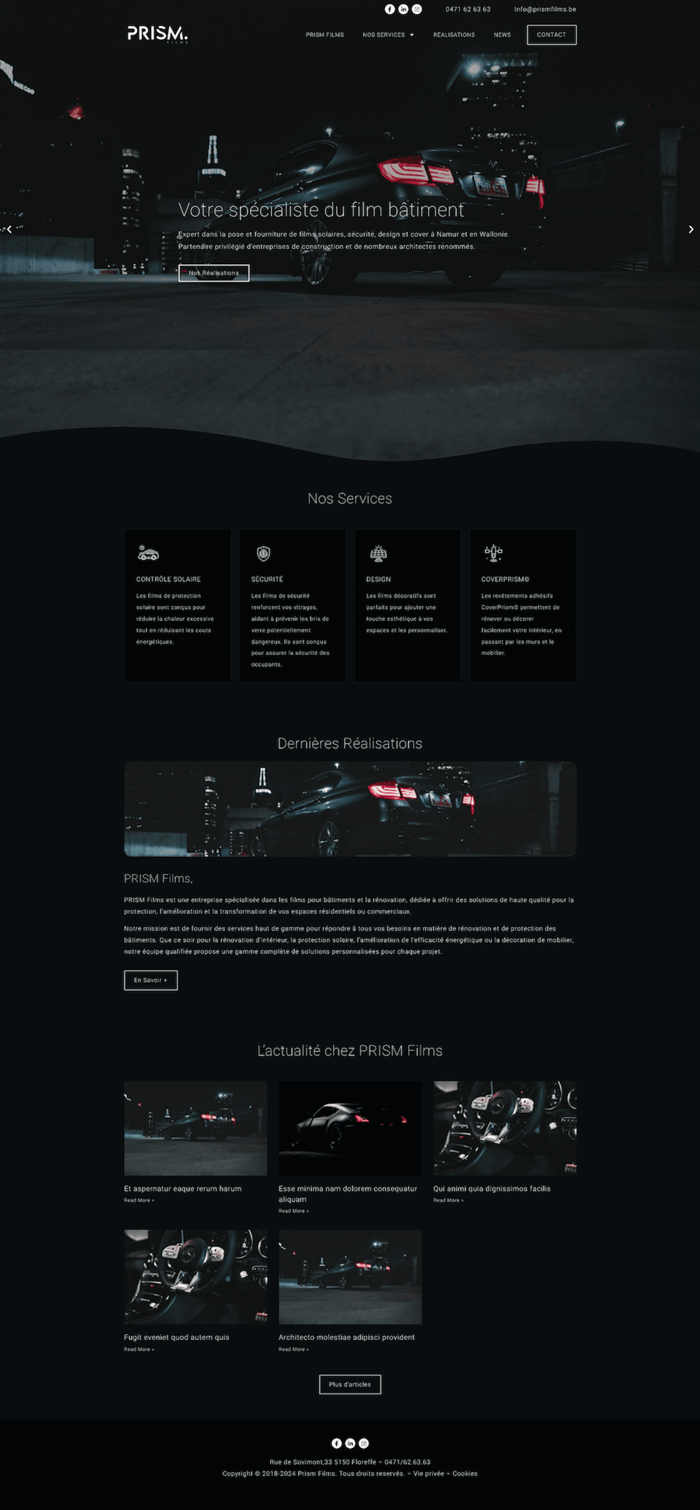 prismfilms.be — full page