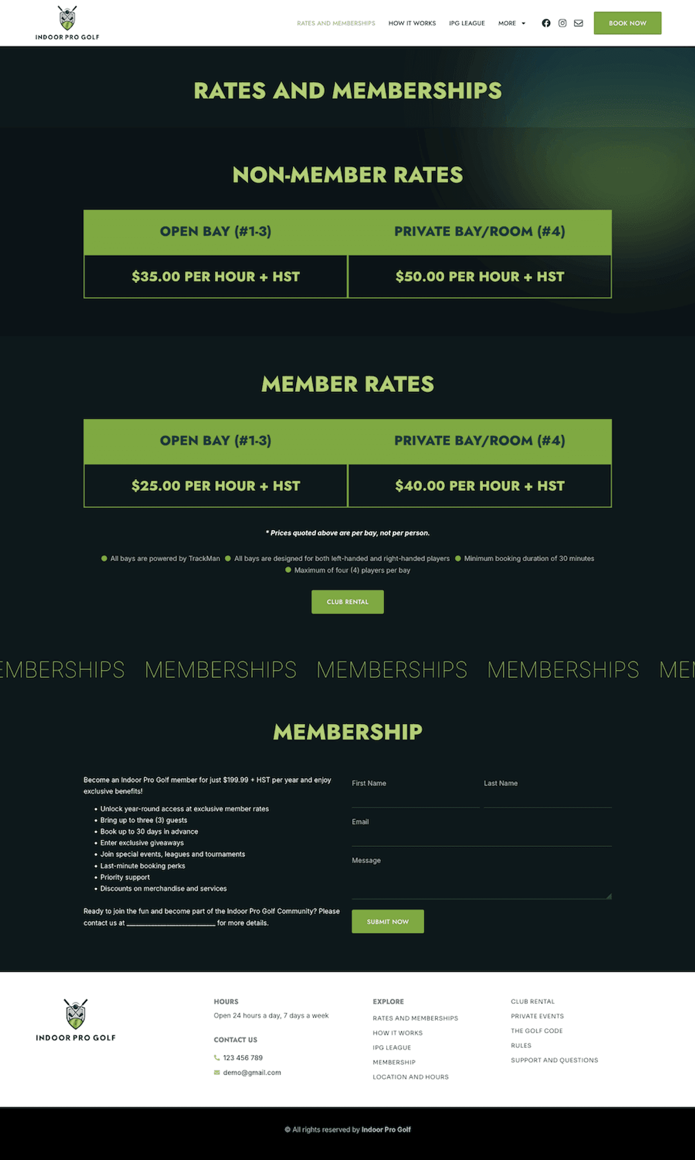 Indoor Pro Golf — page 2